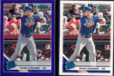2019 Panini Donruss #48 Ryan O'Hearn Rated Rookie Purple Border + Bonus Base