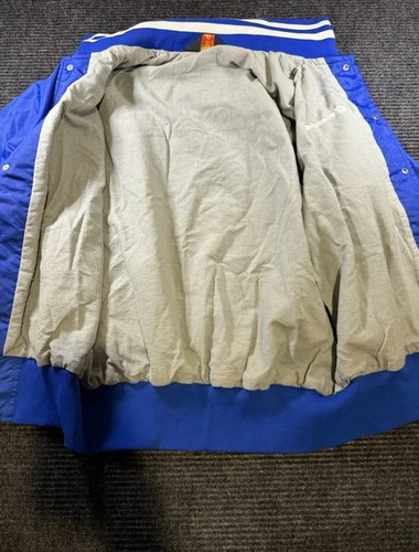 Vintage 80s 90s Champion Pla-Jac Dunbrooke Bomber Jacket Mens L Blue Made USA image 9