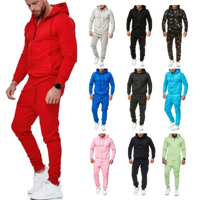 Herren Jogginganzug | Hausanzug | Freizeitanzug Uni-Farbe | Sportlich 586 - Bild 1 von 3