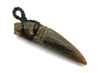 Super Rare Tiger Carved Thai Amulet Sacred Fang Pendant Khiaw Chang Talisman