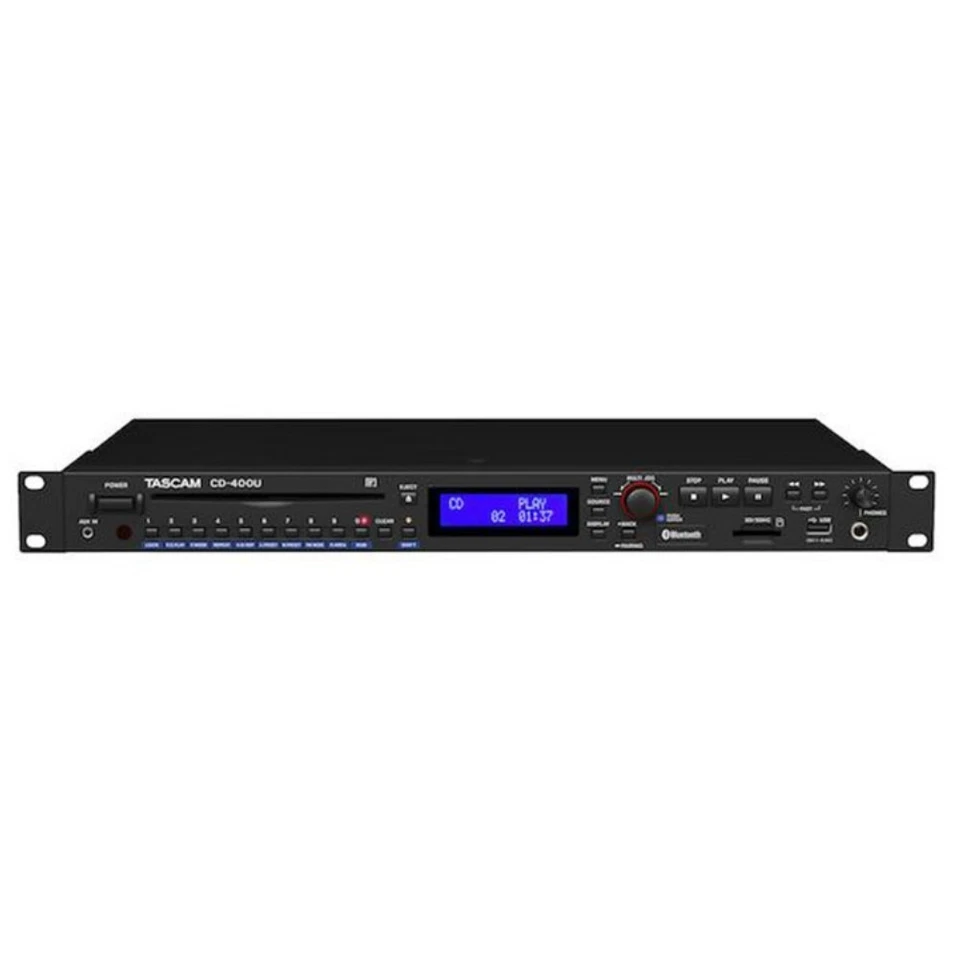TASCAM CD-400U Rackmount CD/SD/USB/Bluetooth/AM-FM Digital Player / Recorder - Image 2 of 4