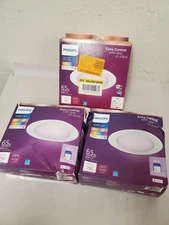 *3* Philips 5 in./6 in. LED Color-Changing WiFi Smart Recessed Downlight 555623