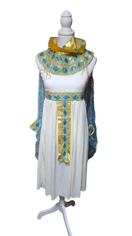 Cleopatra Costume for Girls 10–12 Years – Egyptian Queen Dress Halloween - Image 2 of 4