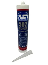 1 New ASI 502 Clear Food Grade 100% RTV Silicone Sealant - 10.2 Oz Cartridge