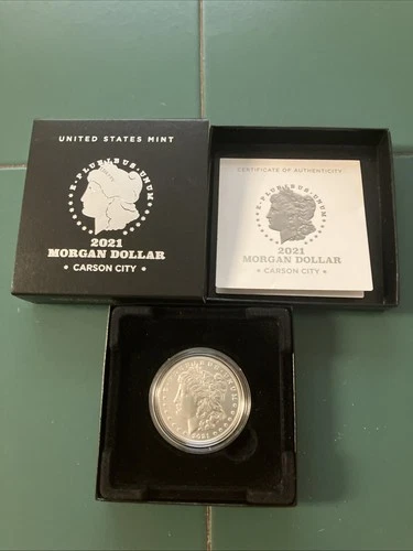 2021-CC Privy Uncirculated U.S. Silver Morgan Dollar Coin (OGP and COA)