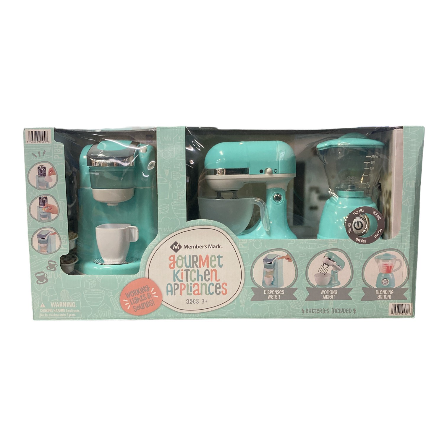 Участники отмечают набор для ролевых игр с кухонными приборами для гурманов Members Mark - Синий 6690₽