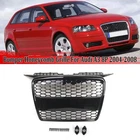 For Audi A3 8P RS3 Style 2004-2008 Front Bumper Honeycomb Mesh Grille Grill