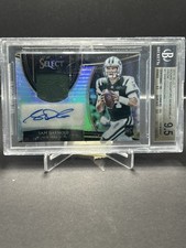 2018 Panini Select Rookie Signature Memorabilia Sam Darnold #RM-SD /49 BGS 9.5