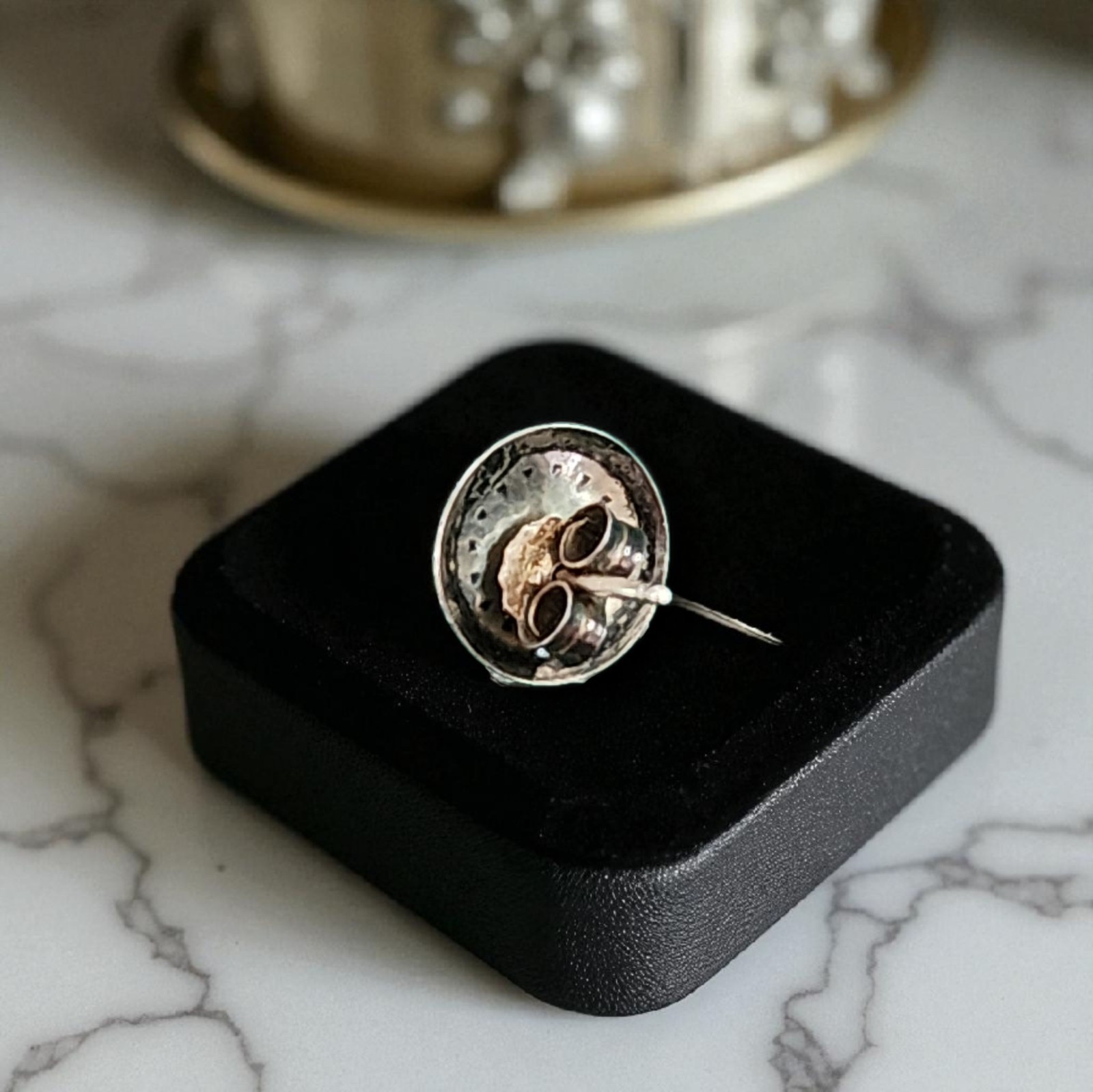 CONCHO STYLE BUTTON EARRINGS - image 4