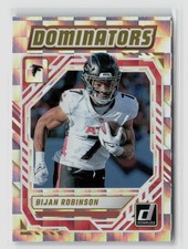 Bijan Robinson #DOM-BRN 2025 Panini Donruss Dominators Falcons