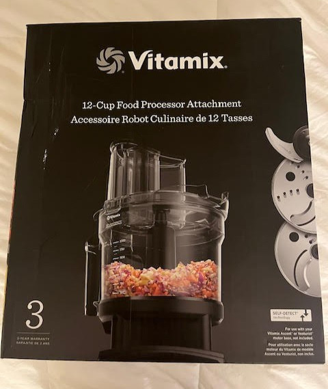 Vitamix 12-Cup Food Processor Attachment with SELF-DETECT Op