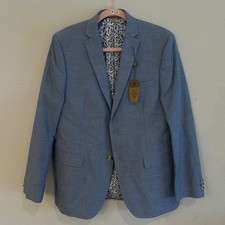 NWT Chambray Blazer Boys 20 Blue Class Club Gold Label Modern Fit