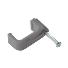 Forgefix Kabelclip Flach Grau 6.00mm Box 100 FORFCC6G