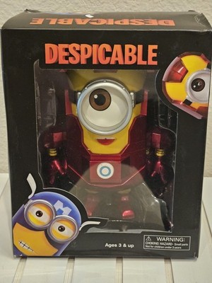 Rare Despicable Me Minion Iron Man Figure Thinkway Toys Universal Boxed