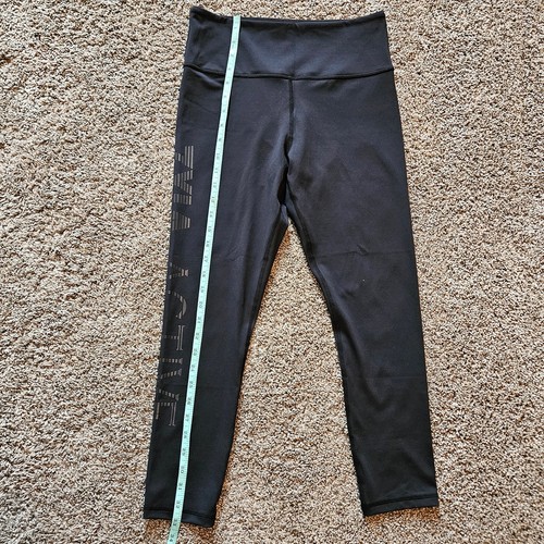 Zyia Leggings Womens Size 8-10 Black Vertex Light n Tight 7/8 Hi Rise Spellout - Picture 7 of 12