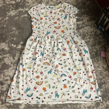 Land's End Girls Spring/Summer Short Sleeve Knee Length Causal Dress Lg 10-12