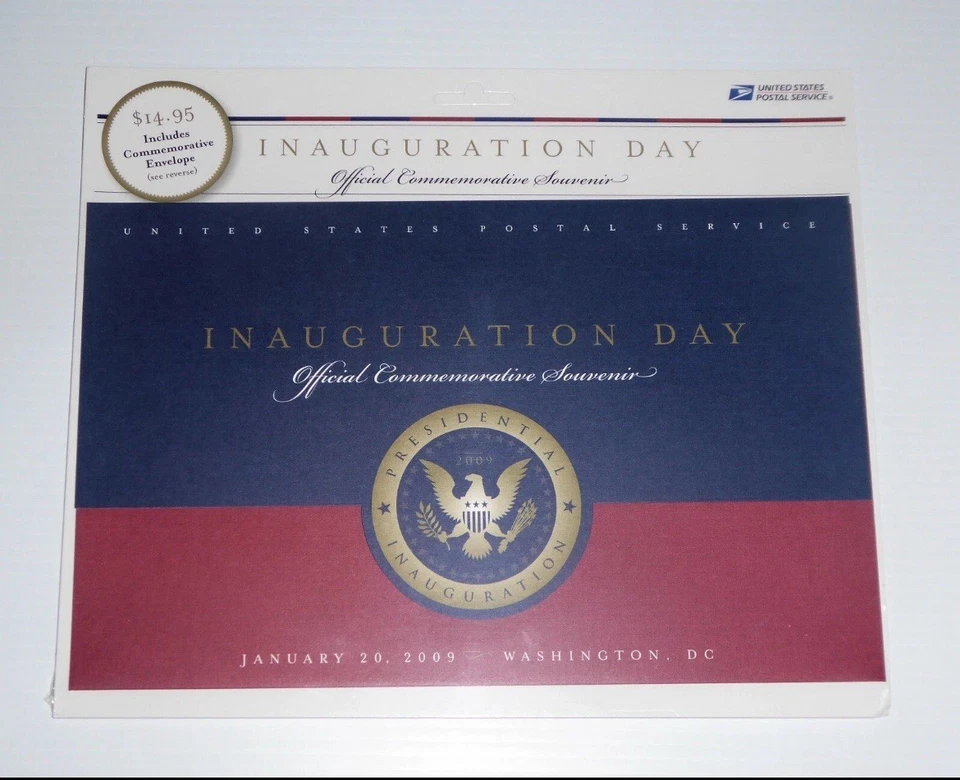 2009 Vintage Obama & Biden Inaugural Cover, Folio, USPS issue with Silk Cachet - Image 4 of 4