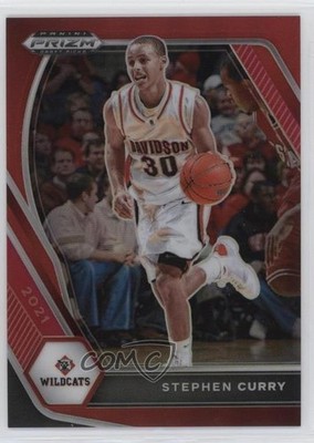 2021-22 Panini Prizm Draft Picks Red Prizm 133/299 Stephen Curry #56 c6t
