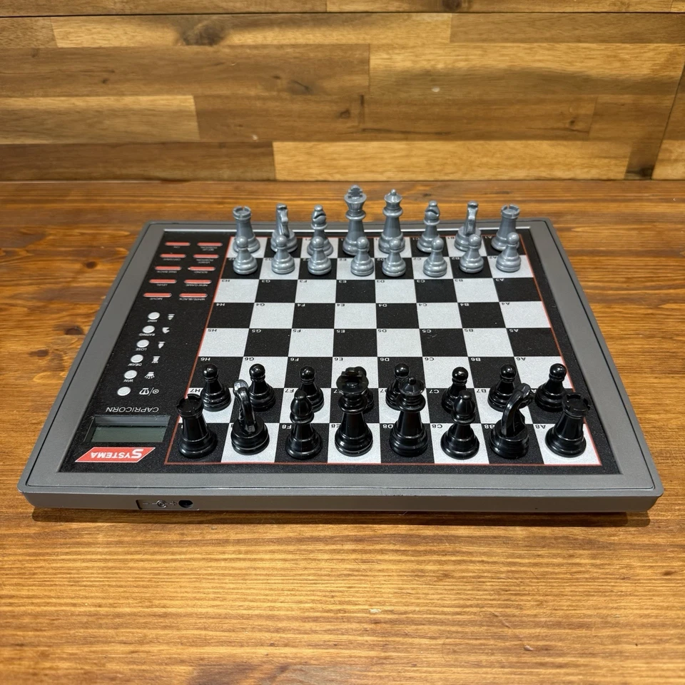 Systema Capricorn Krypton Electronic Chess & Draughts Computer Boxed Vintage - Image 4 of 4