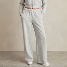 Good American Grey Wide Leg Sweatpants