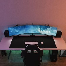 Giga Size Gaming Mouse Pad - 60x30" Anti Slip Rubber Base - Stitched Edges