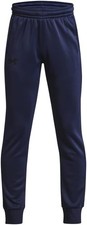 NEW boy's Under Armour Armour Fleece Joggers Navy Blue Size Medium MSRP 40.00