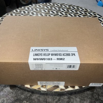 Linksys Velop AC3900 Dual-Band Whole Home Wi-Fi System 3-Pack 
