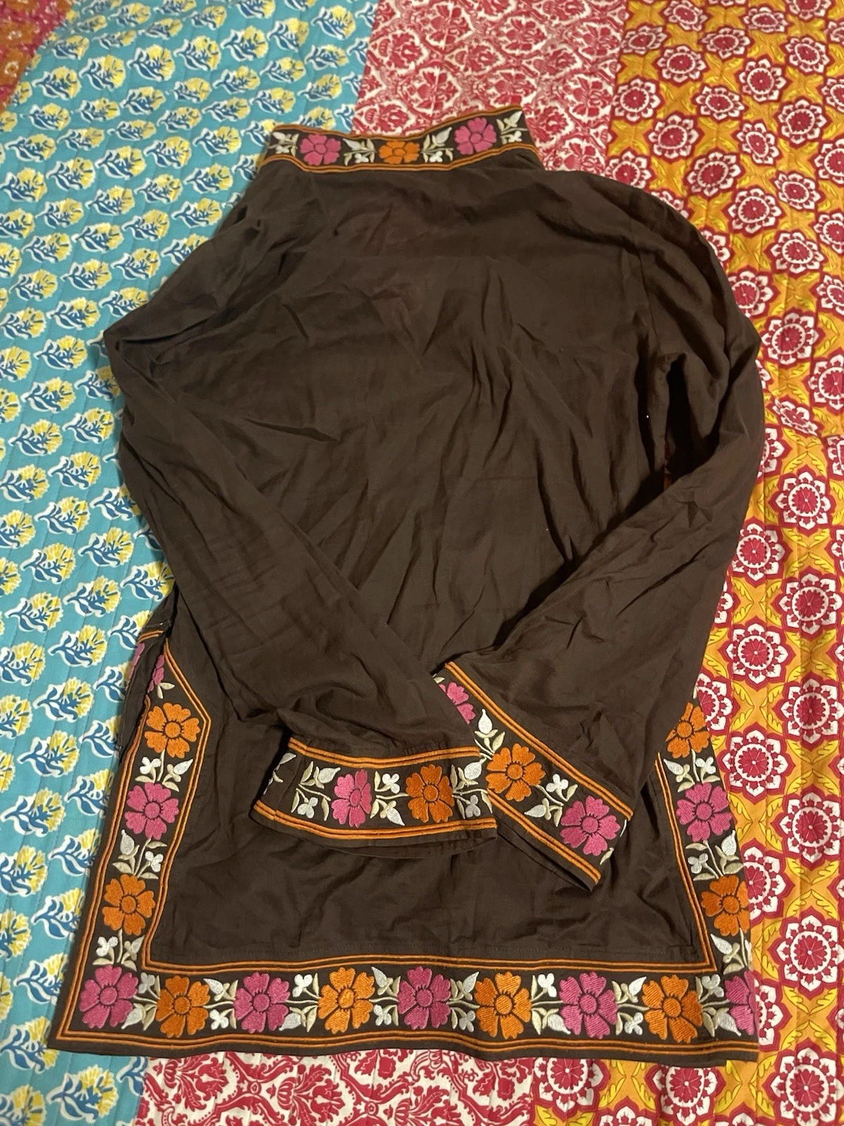 Tunica Tory Burch marrone cotone marrone taglia 4