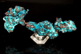 RARE OLD Native Copper with Chrysocolla Silver & Cuprite BOUND BROOK NJ