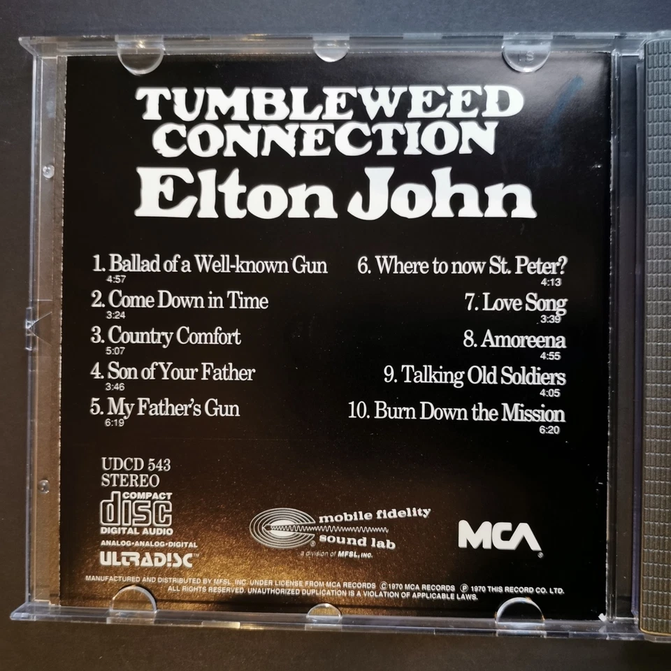 ELTON JOHN ❖ Tumbleweed Connection ☉ CD MFSL UDCD 543 (US) - Bild 3 von 4