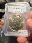 1971-S/S FS-501, Eisenhower $1 Silver Dollar Business Strike ICG MS67 — photo 3