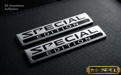 2 X 3D Special Edition Aluminium Metall Autoaufkleber Sticker Logo  KFZ Emblem