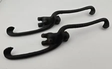 Cast Iron Monkey  Plant Hanger Hook Vintage MCM S Hook