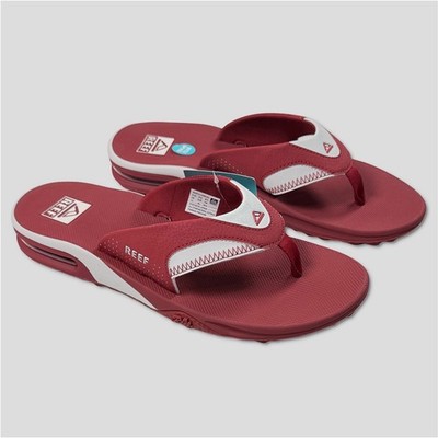 Reef Fanning Pregame / Tailgate Sandals  - NWT Mens 10 Crimson  - #48627-FL2