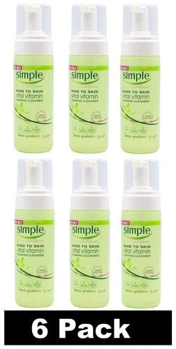 6 x SIMPLE SKIN SENSITIVE EXPERTS 150mL FOAMING CLEANSER VITAL VITAMIN BRAND NEW