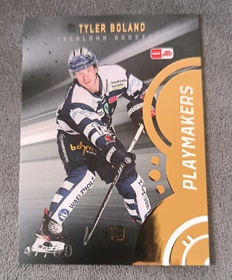 DEL Playercards Tyler Boland IEC PLAYMAKERS Gold 47/60 23/24 2023/2024