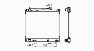 Radiador para 96-98 Suzuki Sidekick 1.8L L4 fila única SZ3010118 17700-77E30 Foto 2 de 4