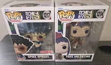 Funko Pop Cowboy Bebop Lot of 2: Spike Spiegel #1217 & Faye Valentine #1214.