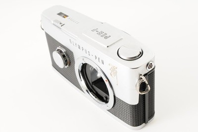 NEAR MINT ] Olympus PEN F Half Frame Camera Zuiko Auto-S 38mm F1.8