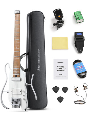 Donner HUSH X PRO Headless Electric Guitar Smart Travel Guitar