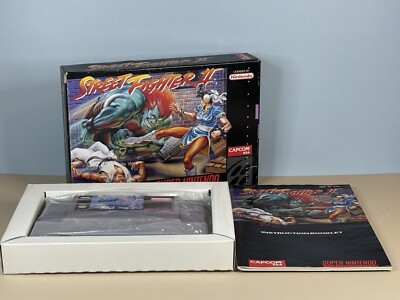 Street Fighter II (Super Nintendo) NTSC-U/C USA CIB sehr guter Zustand!
