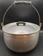 Vintage Bestmade Extra Hard Aluminum. 4.5 Quart Stock Pot With Lid  handle