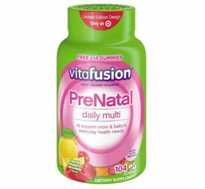 vitafusion PreNatal Gummy Vitamins - Pack of 90 (19505) 2 bottle for $30.00