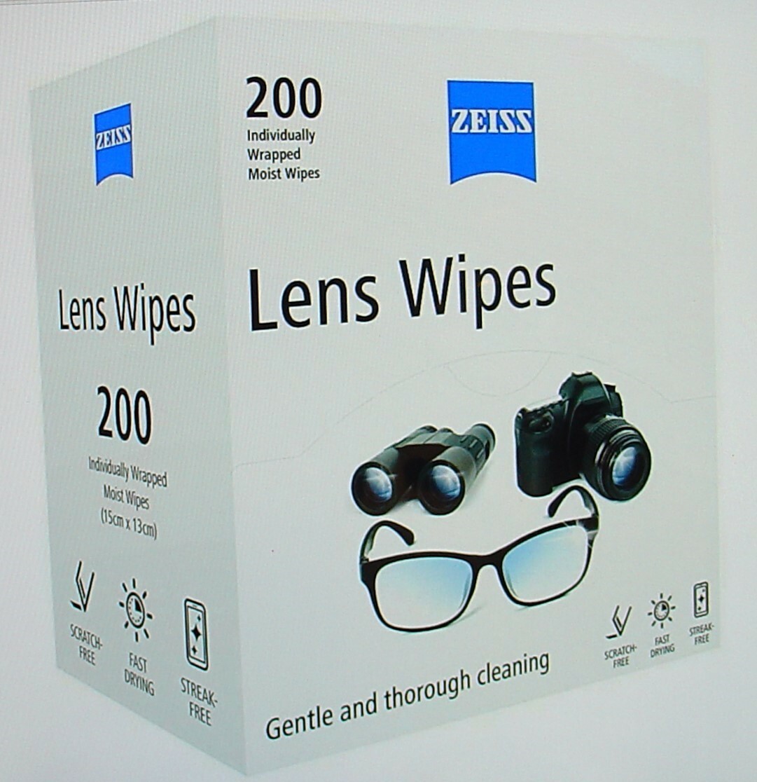 ZEISS OPTICAL LENS CLEANING WIPES Glasses Camera Screen 8, 40, 80 or