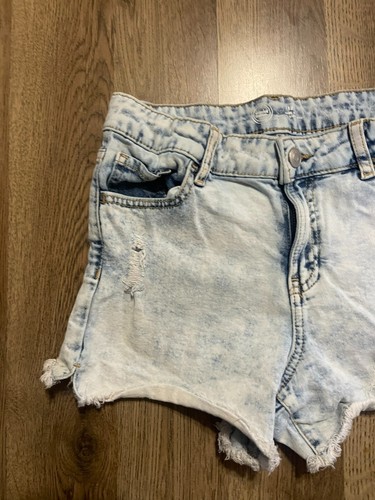 Wonder Nation Shorts, girls Size 12, Blue, Denim, Light Wash, Cut Off Shorts - Picture 3 of 11