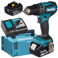 Makita Akku-Schlagbohrschrauber DHP485RTJ - DC18RC - 2X 5Ah - Makpac 2