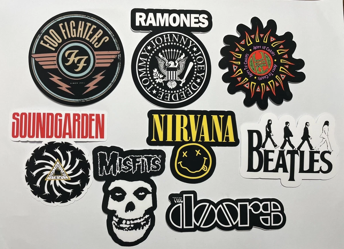 Classic Rock Band Stickers