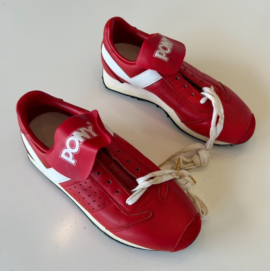 PONY Anaheim 4611 Vintage Rare & New Red & White w/ Original Box