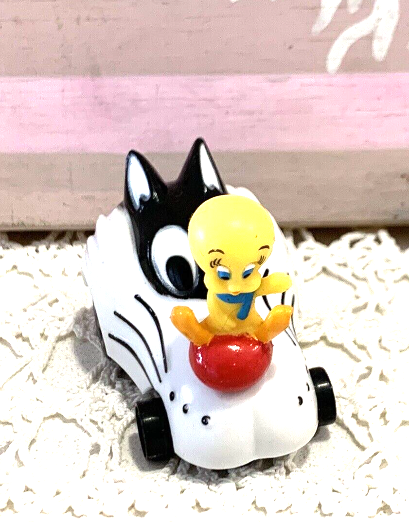 Vintage 1990 McDonald's Sylvester Catillac Car Toy Tweety Bird