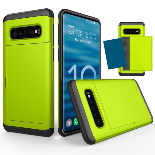 For Samsung S10 5G S10e S10 Plus Shockproof Hard Phone Case with Card Holder - Picture 10 of 89